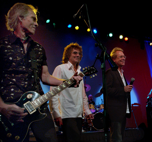 Billy with Mickey Thomas of the Starship and Gerry Beckley of America