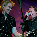 Billy with Mike Reno of Loverboy at Serving Up The Rock